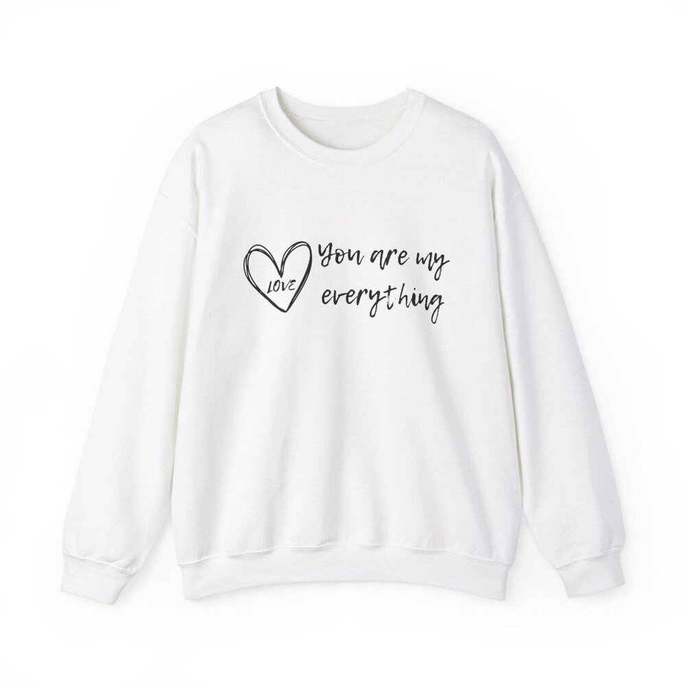 Love Quote Valentine's Day Crewneck Sweatshirt, Personalized Gift, Custom Name